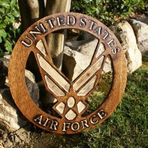 Rustic Air Force Wood Sign