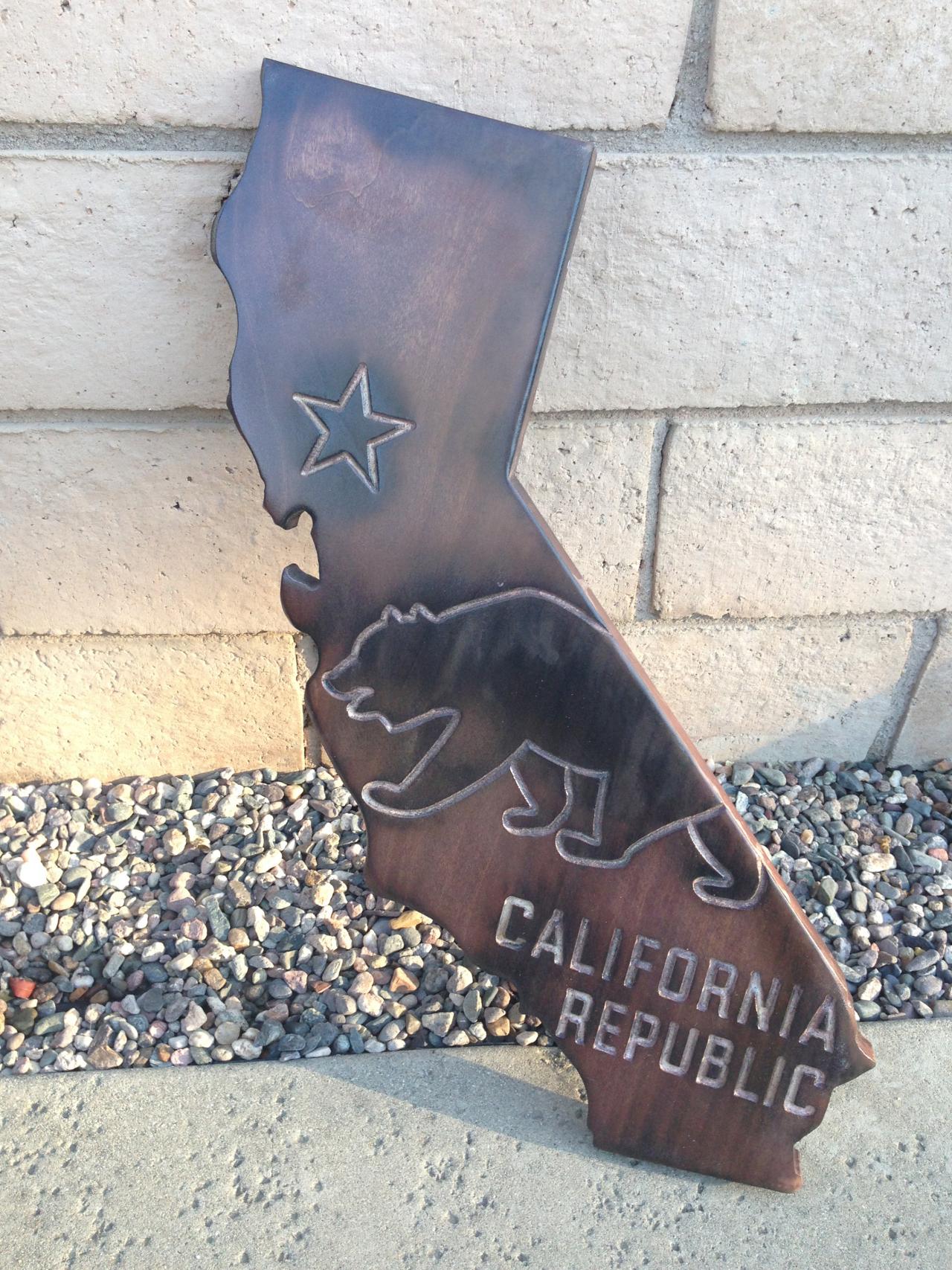 California State Wall Hanging Sign