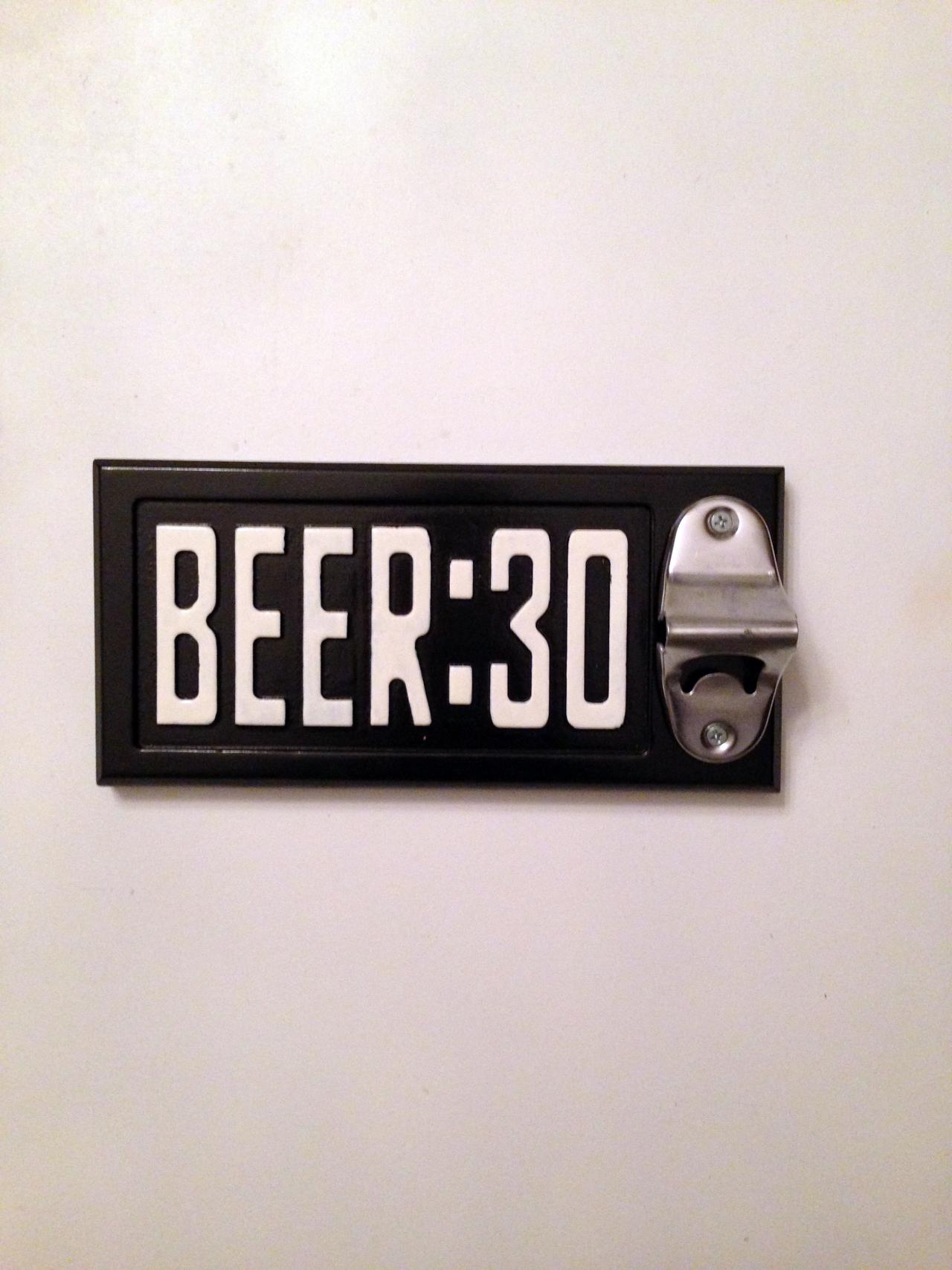Beer 30 Bottle Opener - Wall Hanging Sign