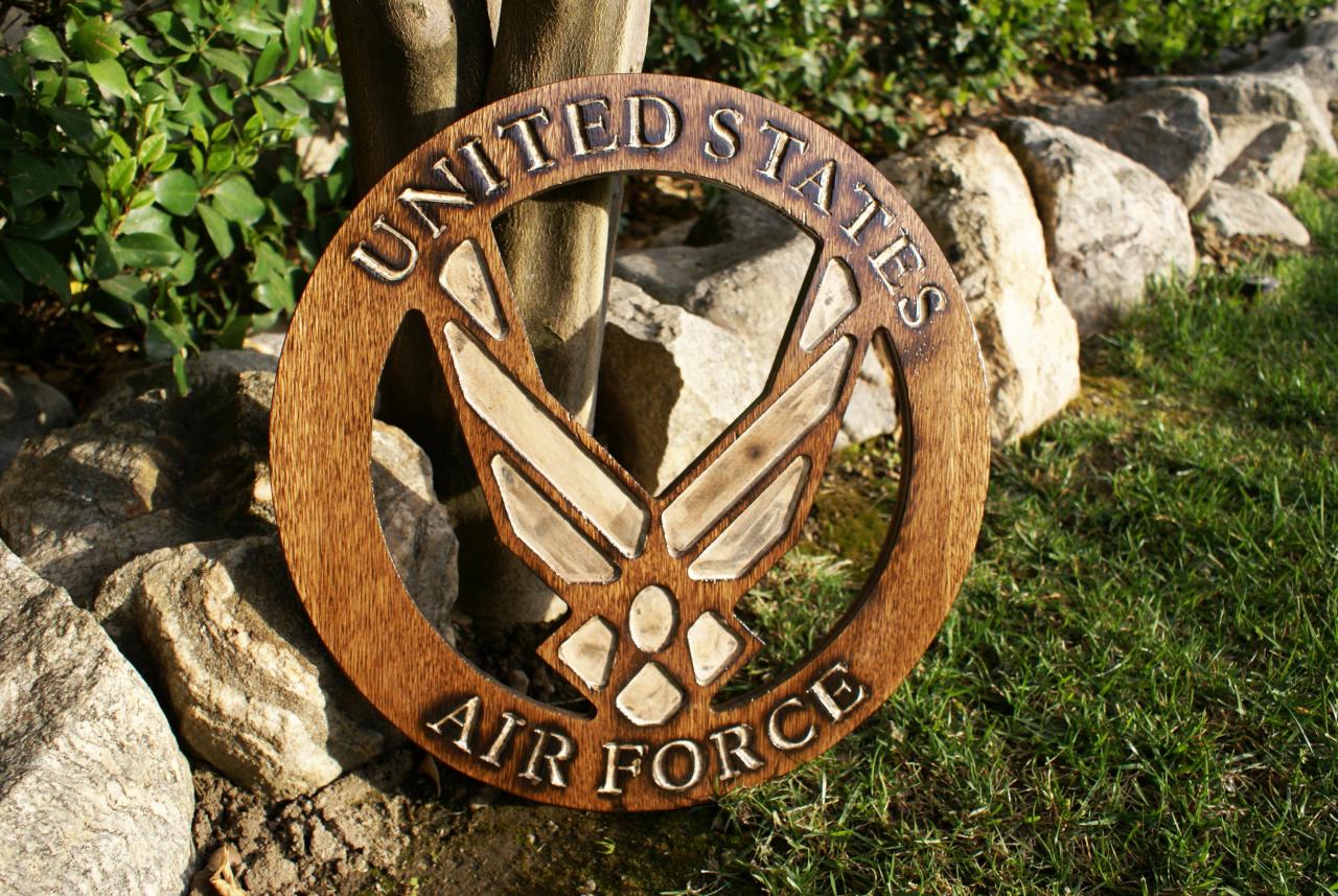 Rustic Air Force Wood Sign