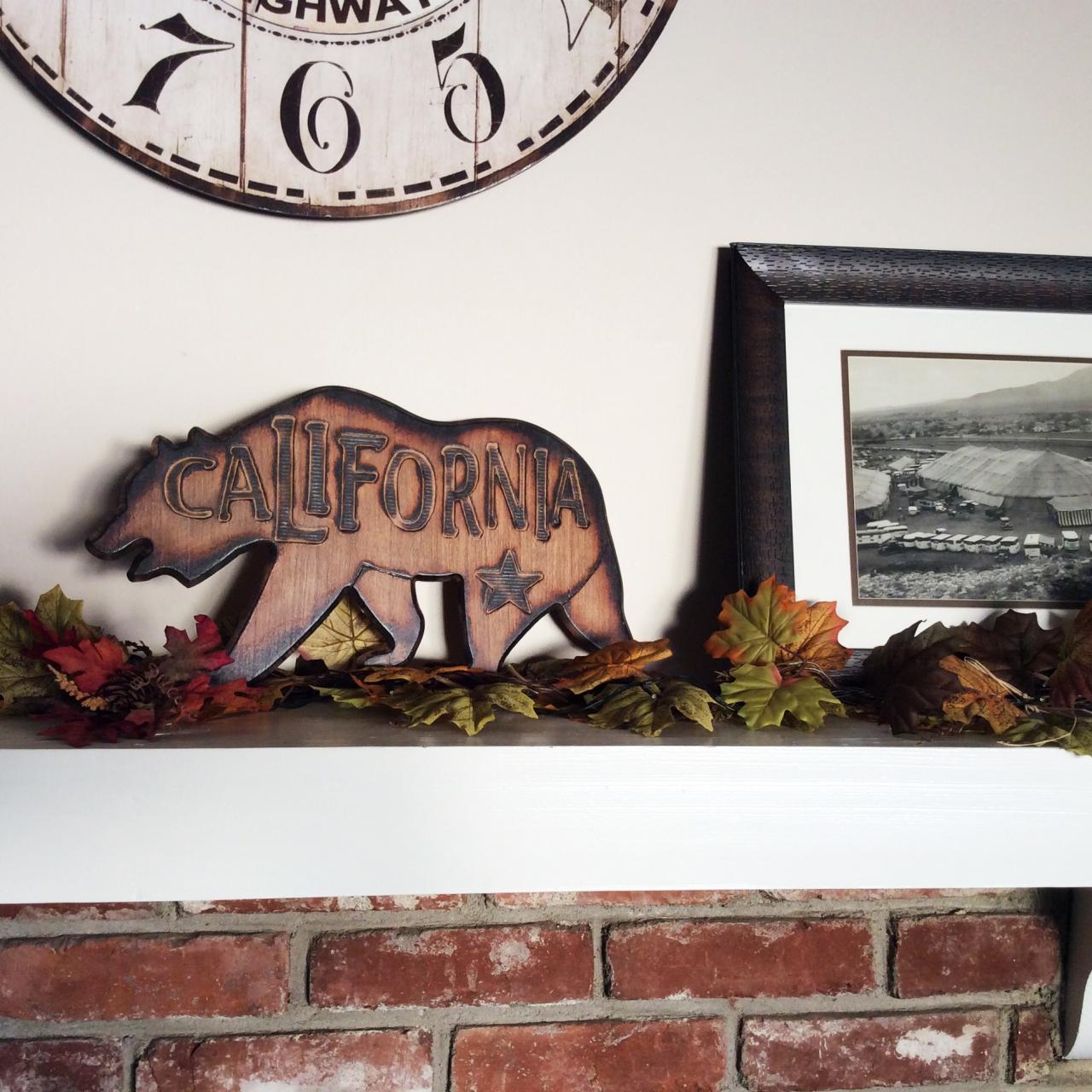 California Bear - Shelf And Mantle Decorations - Made With Cherry Wood